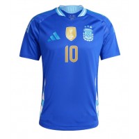 Camiseta Argentina Lionel Messi #10 Segunda Equipación Replica Copa America 2024 mangas cortas